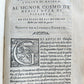 1559 HISTORY by PAOLO GIOVIO antique 16th Century VELLUM BINDING