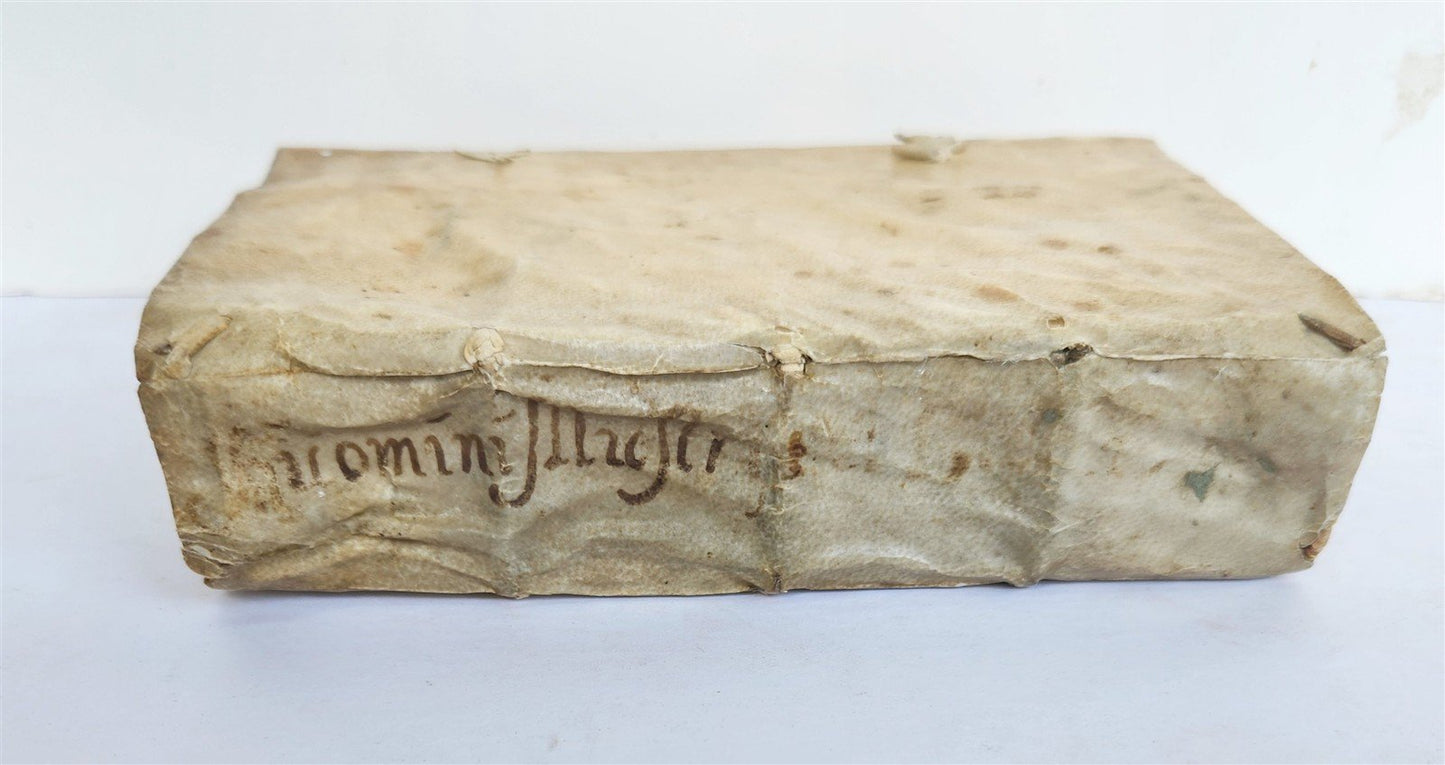 1559 HISTORY by PAOLO GIOVIO antique 16th Century VELLUM BINDING