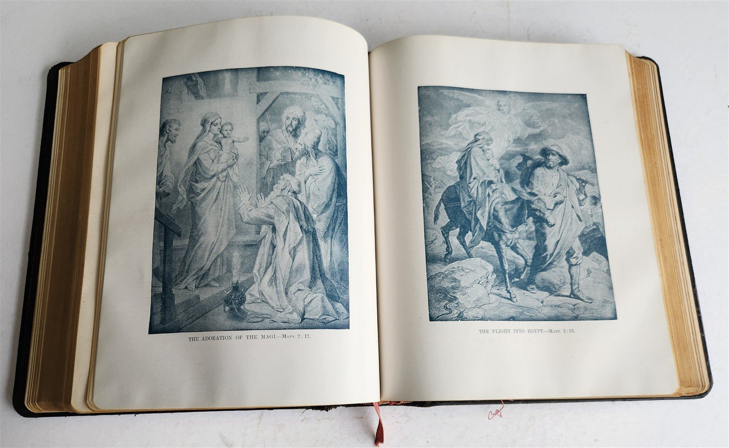 1931 BIBLE MASONIC ILLUSTRATED FOLIO antique printed in PHILADELPHIA AMERICANA