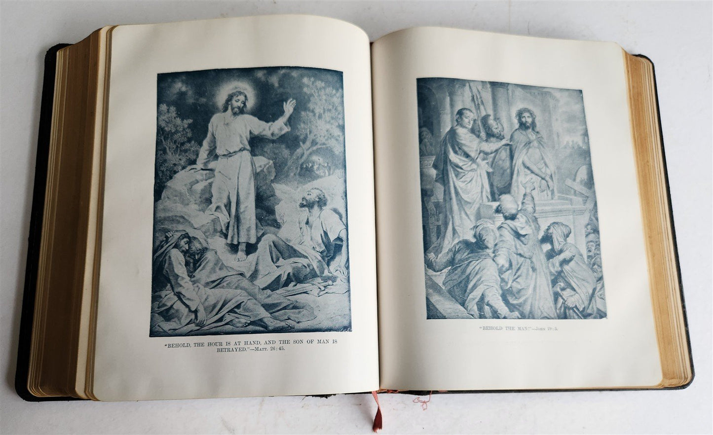 1931 BIBLE MASONIC ILLUSTRATED FOLIO antique printed in PHILADELPHIA AMERICANA