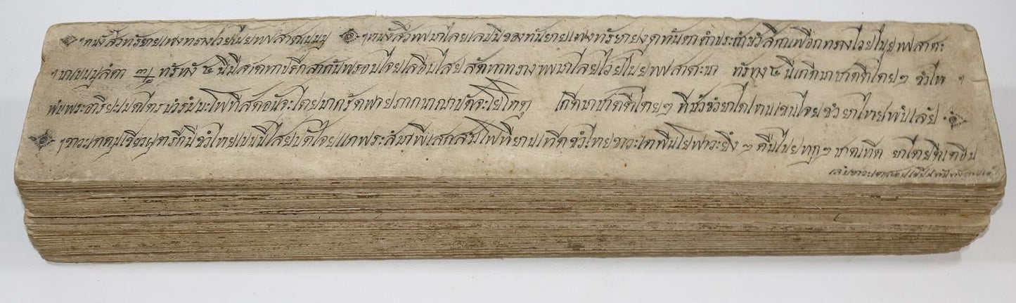 19th century ILLUMINATED BUDDHIST MANIUSCRIPT THAILAND antique Phra Malai LEGEND