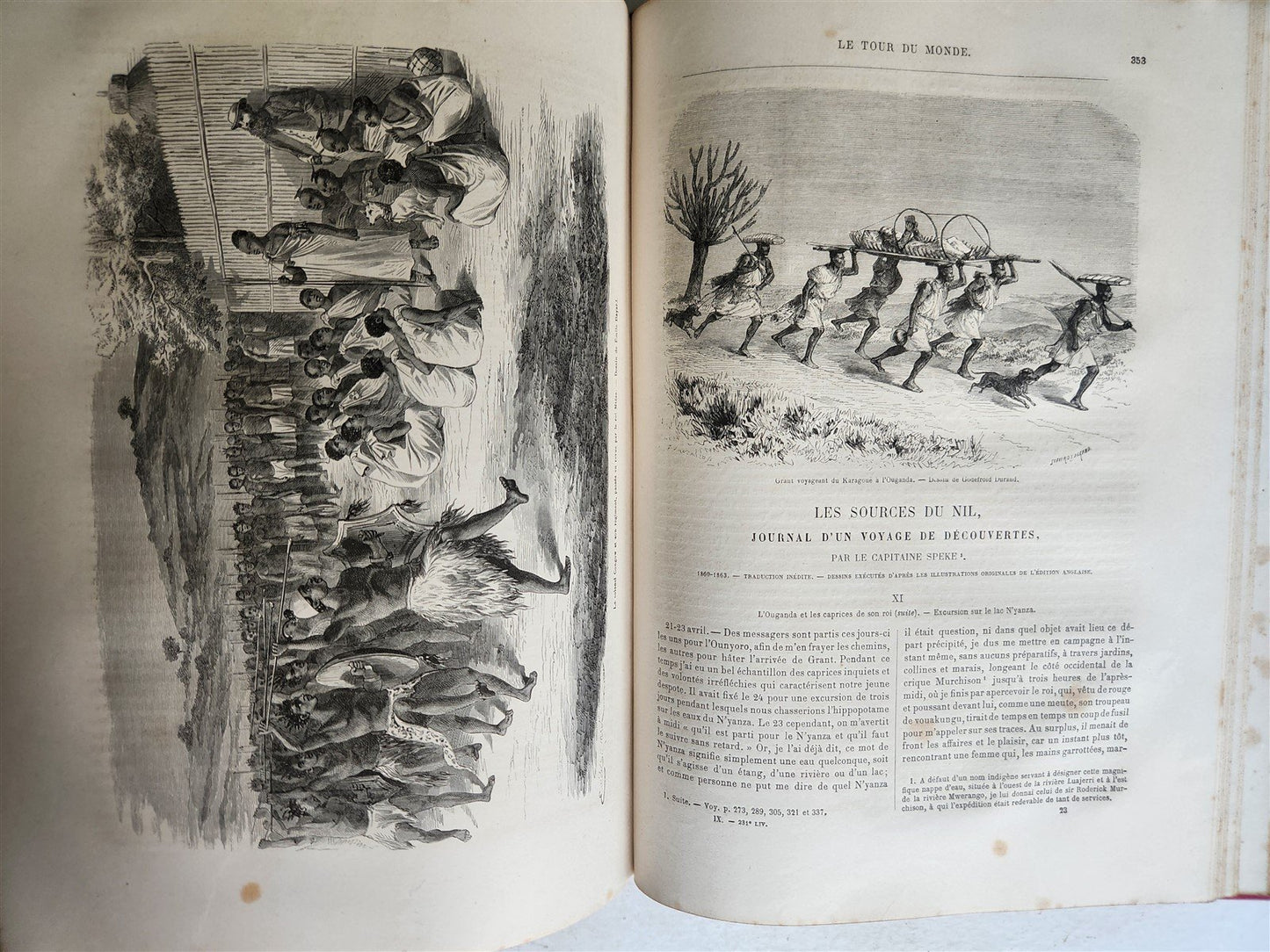 1864 HISTORY of VOYAGES ILLUSTRATED antique TURKEY AFRICA CHINA MONGOLIA RUSSIA