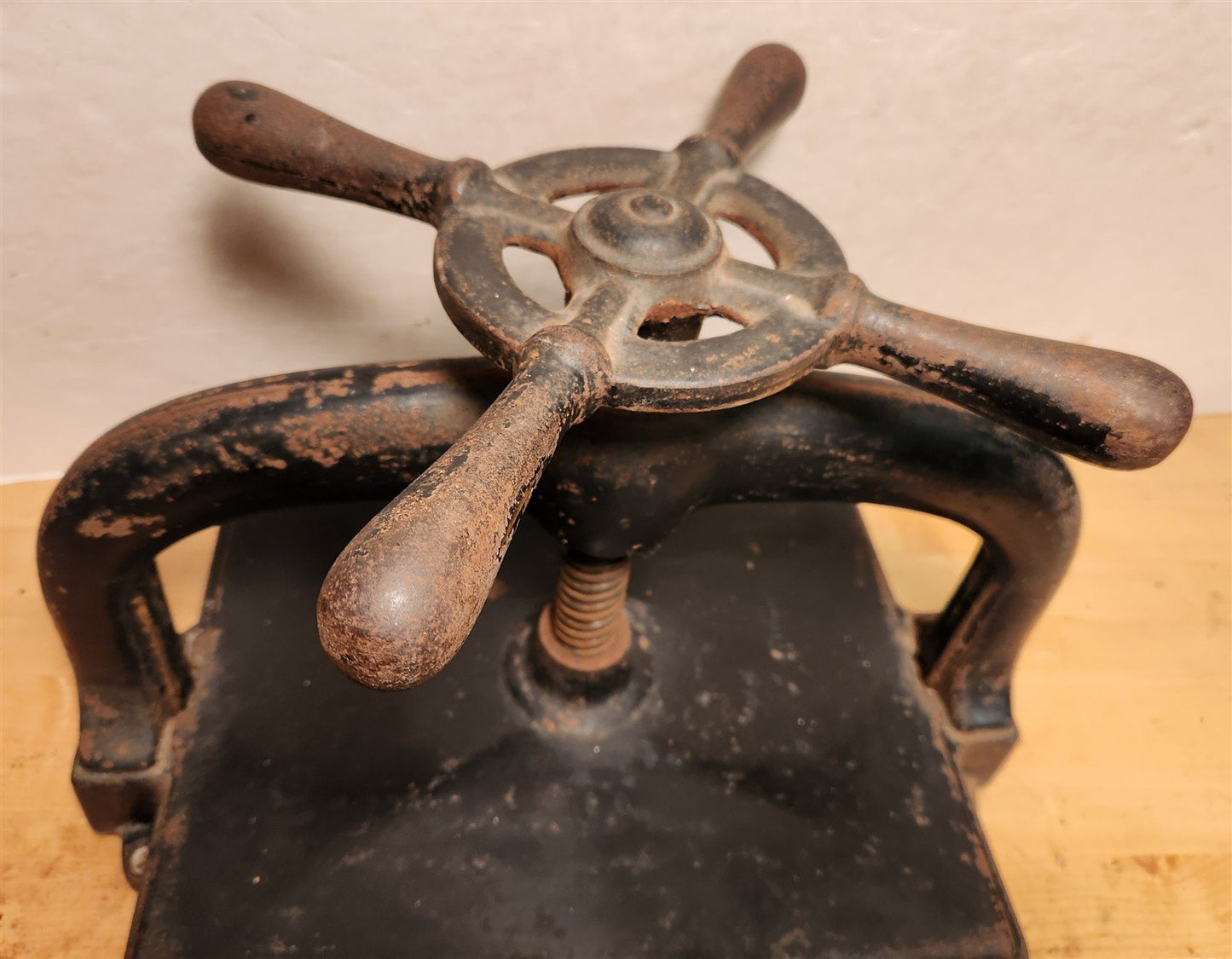 CAST IRON BOOK PRESS antique BOOKBINDING VICTORIAN 19th century