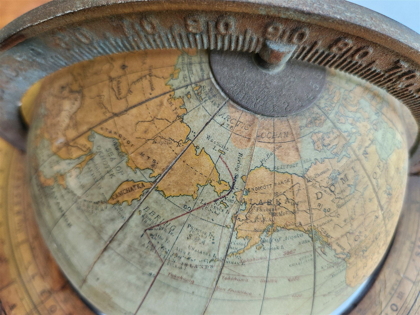 1920s RAND McNALLY EIGHT-INCH TERRESTRIAL GLOBE antique