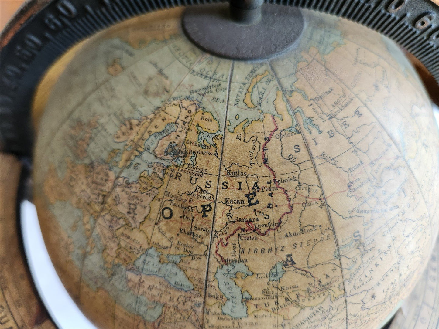 1920s RAND McNALLY EIGHT-INCH TERRESTRIAL GLOBE antique