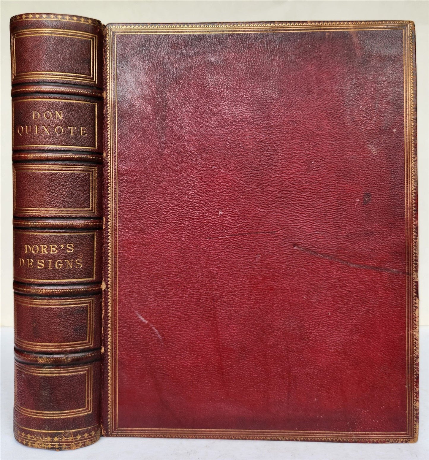 1864 DON QUIXOTE by CERVANTES antique GUSTAVE DORE ILLUSTRATED FOLIO in ENGLISH