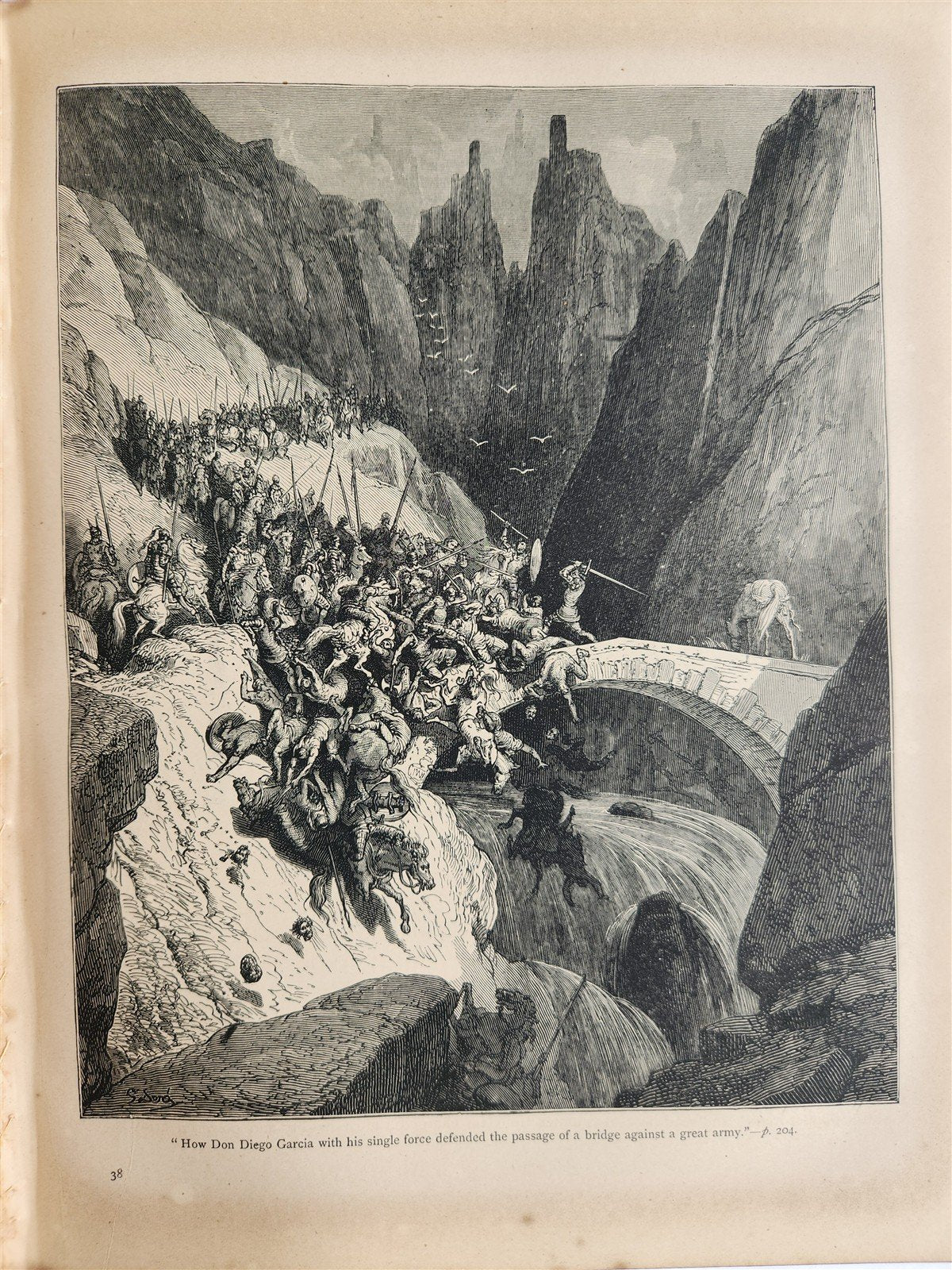1864 DON QUIXOTE by CERVANTES antique GUSTAVE DORE ILLUSTRATED FOLIO in ENGLISH