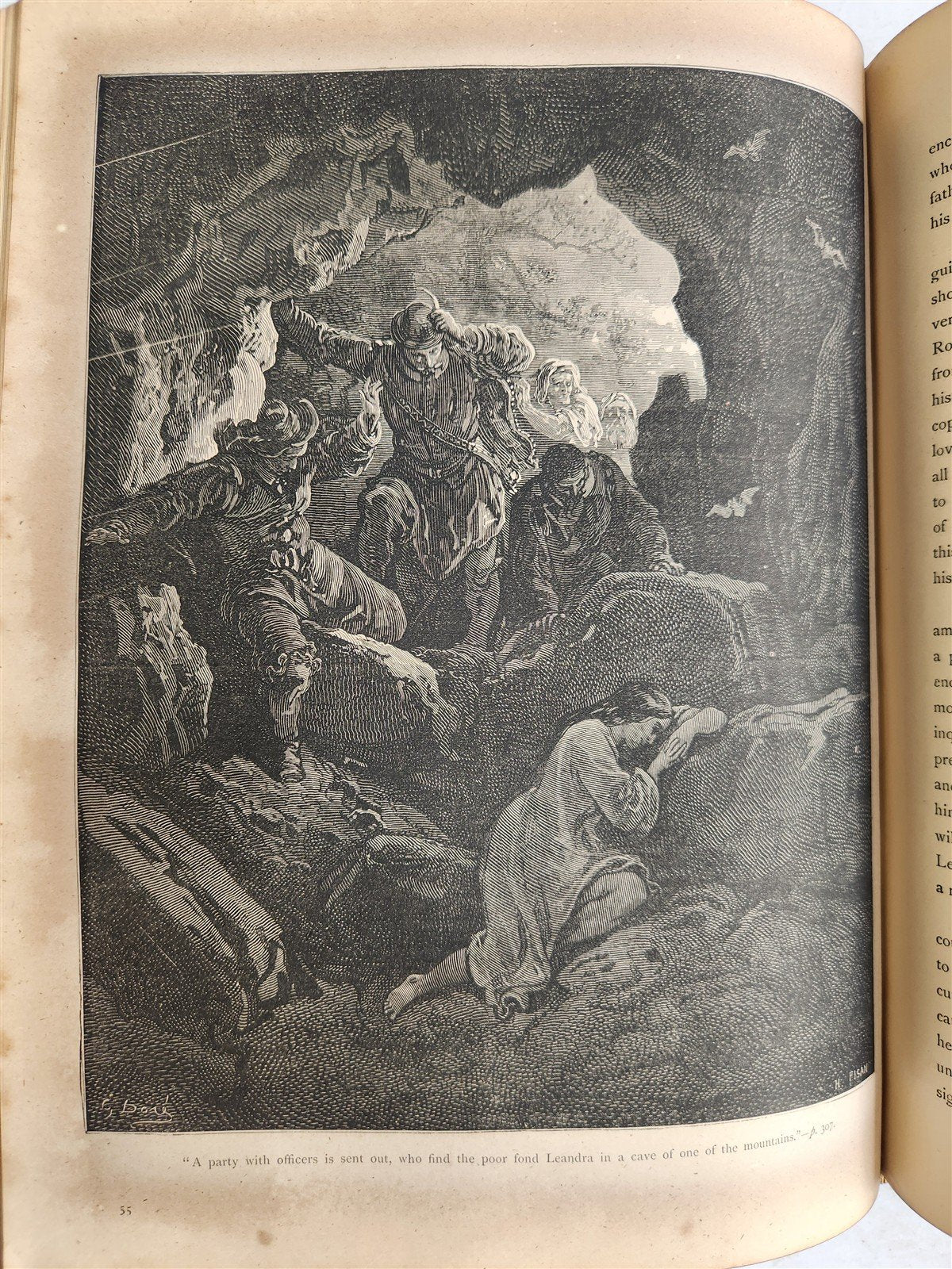 1864 DON QUIXOTE by CERVANTES antique GUSTAVE DORE ILLUSTRATED FOLIO in ENGLISH