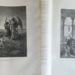 1870s BIBLE GUSTAVE DORE LLUSTRATED 2 VOLUMES MASSIVE FOLIO antique 230 plates