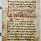 16th cent. ANTIPHONAL VELLUM MANUSCRIPT antique LITURGICAL TEXT in LATIN 18x27"