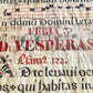 16th cent. ANTIPHONAL VELLUM MANUSCRIPT antique LITURGICAL TEXT in LATIN 18x27"