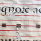 16th cent. ANTIPHONAL MUSIC CHART VELLUM MANUSCRIPT antique LITURGICAL TEXT