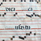 17th cent. ANTIPHONAL MUSIC CHART VELLUM MANUSCRIPT antique LITURGICAL 18 x 26"