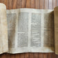 TORAH SCROLL FRAGMENT MANUSCRIPT on VELLUM 19th c. ANTIQUE BIBLE Leviticus 8-27