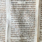 TORAH SCROLL FRAGMENT MANUSCRIPT on VELLUM 19th c. ANTIQUE BIBLE Leviticus 8-27