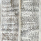 TORAH SCROLL FRAGMENT MANUSCRIPT on VELLUM 19th c. ANTIQUE BIBLE Leviticus 8-27