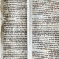 TORAH SCROLL FRAGMENT MANUSCRIPT on VELLUM 19th c. ANTIQUE BIBLE Leviticus 8-27