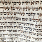 TORAH SCROLL FRAGMENT MANUSCRIPT on VELLUM 19th c. ANTIQUE BIBLE Leviticus 8-27