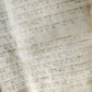 TORAH SCROLL FRAGMENT MANUSCRIPT on VELLUM 19th c. ANTIQUE BIBLE Leviticus 8-27