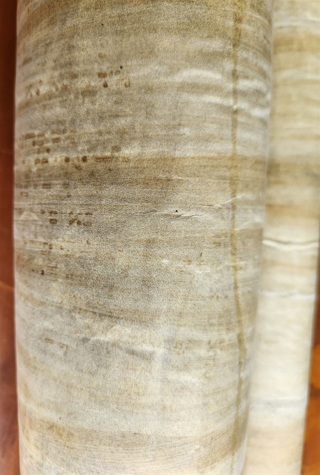 TORAH SCROLL FRAGMENT MANUSCRIPT on VELLUM 19th cent. ANTIQUE BIBLE DEUTERONOMY