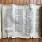 TORAH SCROLL FRAGMENT MANUSCRIPT on VELLUM 19th century ANTIQUE BIBLE LEVITICUS