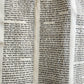 TORAH SCROLL FRAGMENT MANUSCRIPT on VELLUM 19th century ANTIQUE BIBLE EXODUS 12