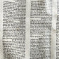 TORAH SCROLL FRAGMENT MANUSCRIPT on VELLUM 19th century ANTIQUE BIBLE EXODUS 12