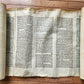 TORAH SCROLL FRAGMENT MANUSCRIPT on VELLUM 19th century ANTIQUE BIBLE EXODUS 12