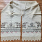 VINTAGE UKRAINIAN EMBROIDERED LINEN RUSHNIK or TABLE RUNNER w/ SWANN DESIGN