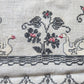 VINTAGE UKRAINIAN EMBROIDERED LINEN RUSHNIK or TABLE RUNNER w/ SWANN DESIGN