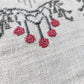 VINTAGE UKRAINIAN EMBROIDERED LINEN RUSHNIK or TABLE RUNNER w/ SWANN DESIGN