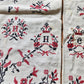 VINTAGE RUSSIAN or UKRAINIAN EMBROIDERED LINEN RUSHNIK or TABLE RUNNER w/FLOWERS