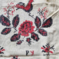 VINTAGE RUSSIAN or UKRAINIAN EMBROIDERED LINEN RUSHNIK or TABLE RUNNER w/FLOWERS