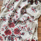 VINTAGE RUSSIAN or UKRAINIAN EMBROIDERED LINEN RUSHNIK or TABLE RUNNER w/FLOWERS