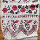 VINTAGE UKRAINIAN EMBROIDERED LINEN RUSHNIK or TABLE RUNNER w/ BIRDS