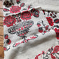 VINTAGE RUSSIAN EMBROIDERED LINEN RUSHNIK or TABLE RUNNER w/FLOWERS