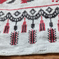 VINTAGE RUSSIAN or UKRAINIAN EMBROIDERED LINEN RUSHNIK or TABLE RUNNER signed
