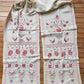 VINTAGE RUSSIAN or UKRAINIAN EMBROIDERED LINEN RUSHNIK or TABLE RUNNER -ROOSTERS