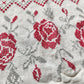 VINTAGE RUSSIAN or UKRAINIAN EMBROIDERED LINEN RUSHNIK or TABLE RUNNER -ROOSTERS