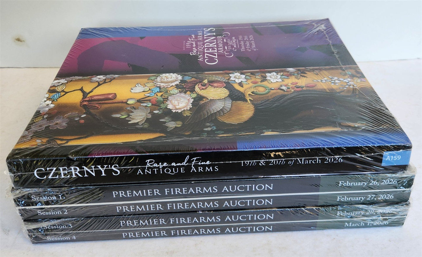 ANTIQUE WEAPONS & FIREARMS LOT of 5 2026 POULIN & CZARNY'S AUCTION CATALOGS
