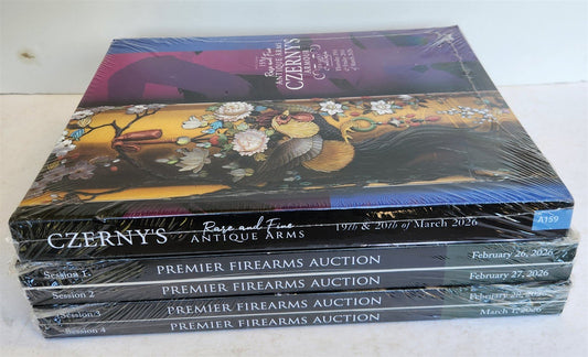 ANTIQUE WEAPONS & FIREARMS LOT of 5 2026 POULIN & CZARNY'S AUCTION CATALOGS