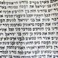 TORAH SCROLL FRAGMENT MANUSCRIPT on VELLUM 19th century ANTIQUE BOOK of NUMBERS
