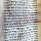 TORAH SCROLL FRAGMENT MANUSCRIPT on VELLUM 19th century ANTIQUE LEVITICUS 9:3