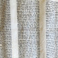 TORAH SCROLL FRAGMENT VELLUM MANUSCRIPT 19th century ANTIQUE DEUTERONOMY 28:30