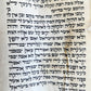 TORAH SCROLL FRAGMENT VELLUM MANUSCRIPT 19th century ANTIQUE DEUTERONOMY 24 - 28