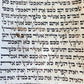 TORAH SCROLL FRAGMENT VELLUM MANUSCRIPT 19th century ANTIQUE LEVITICUS 7 x 18"