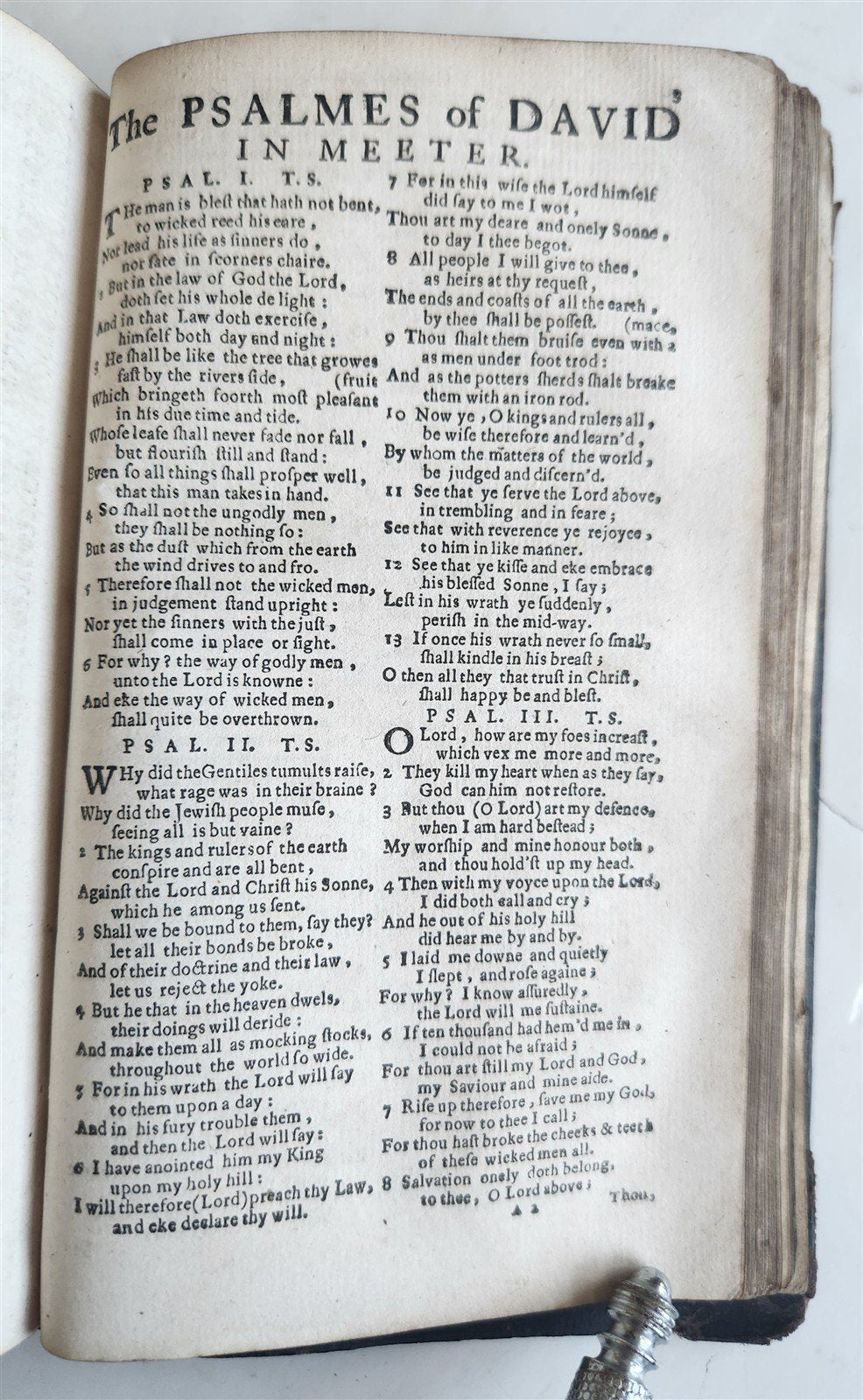 1684 BIBLE in ENGLISH FRENCH & DUTCH antique NEW TESTAMENT