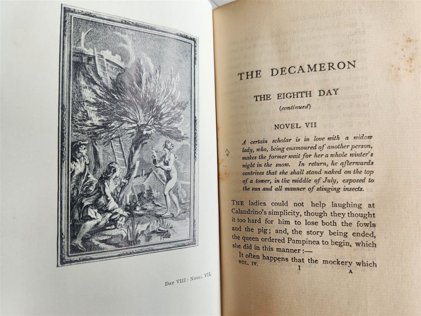 1906 DECAMERON by Giovanni Boccaccio in ENGLISH antique ILLUSTRATED
