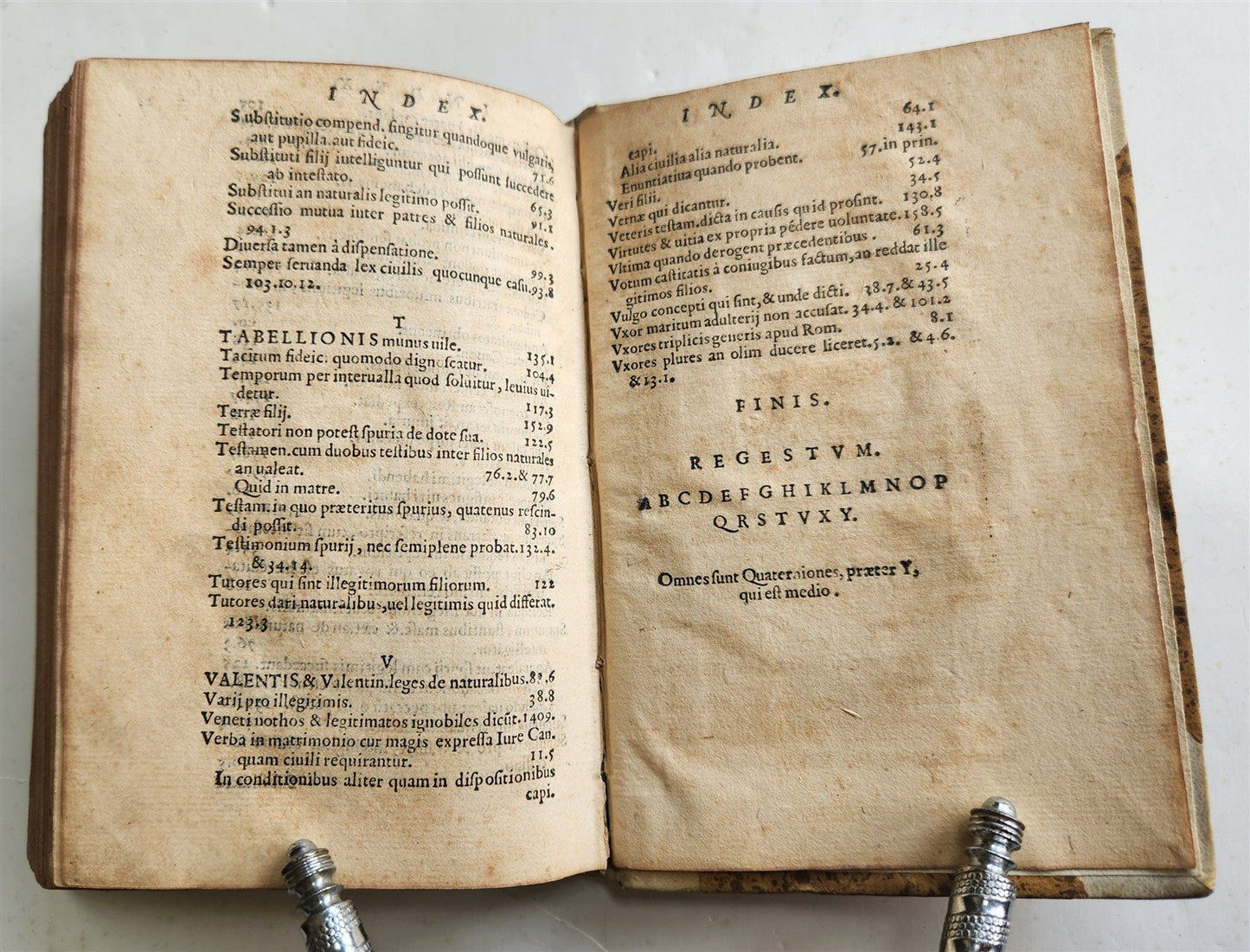 1572 CANON LAW by Gabriele Paleotti De nothis spuriisque filiis liber antique