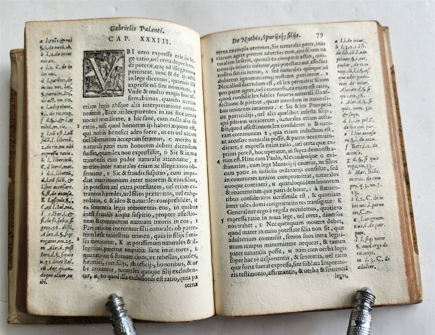 1572 CANON LAW by Gabriele Paleotti De nothis spuriisque filiis liber antique